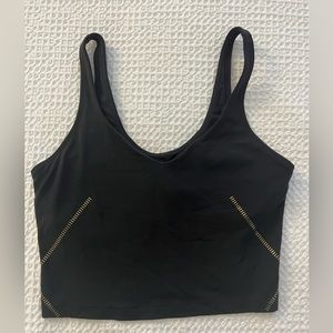 Lululemon Align Tank - Black with Gold Detailing